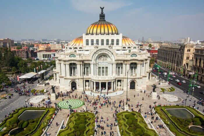Palacio de Bellas Artes v Mexico City – nejznámější kulturní budova města.